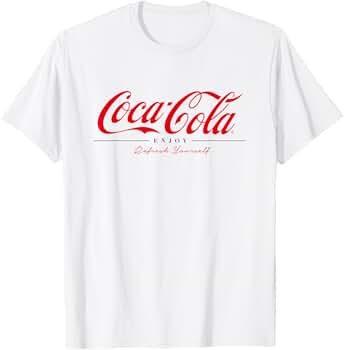 Coca-Cola Electric Youth Tシャツ Amazon.com: Coca Cola Enjoy And Refresh Yourself T-Shirt
